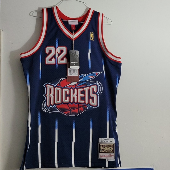 clyde drexler rockets jersey